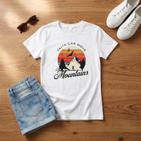 Load image into Gallery viewer, Kingdom-Kouture | Christian T-Shirt | Faith Can Move Mountains - Men's Light