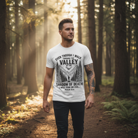 Load image into Gallery viewer, Kingdom-Kouture | Christian T-Shirt | Even Though I Walk Through The Valley - Men's Light