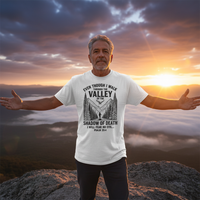 Load image into Gallery viewer, Kingdom-Kouture | Christian T-Shirt | Even Though I Walk Through The Valley - Men's Light