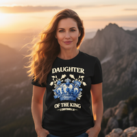 Load image into Gallery viewer, Kingdom-Kouture | Christian T-Shirt | Daughter of the King - Women's Dark